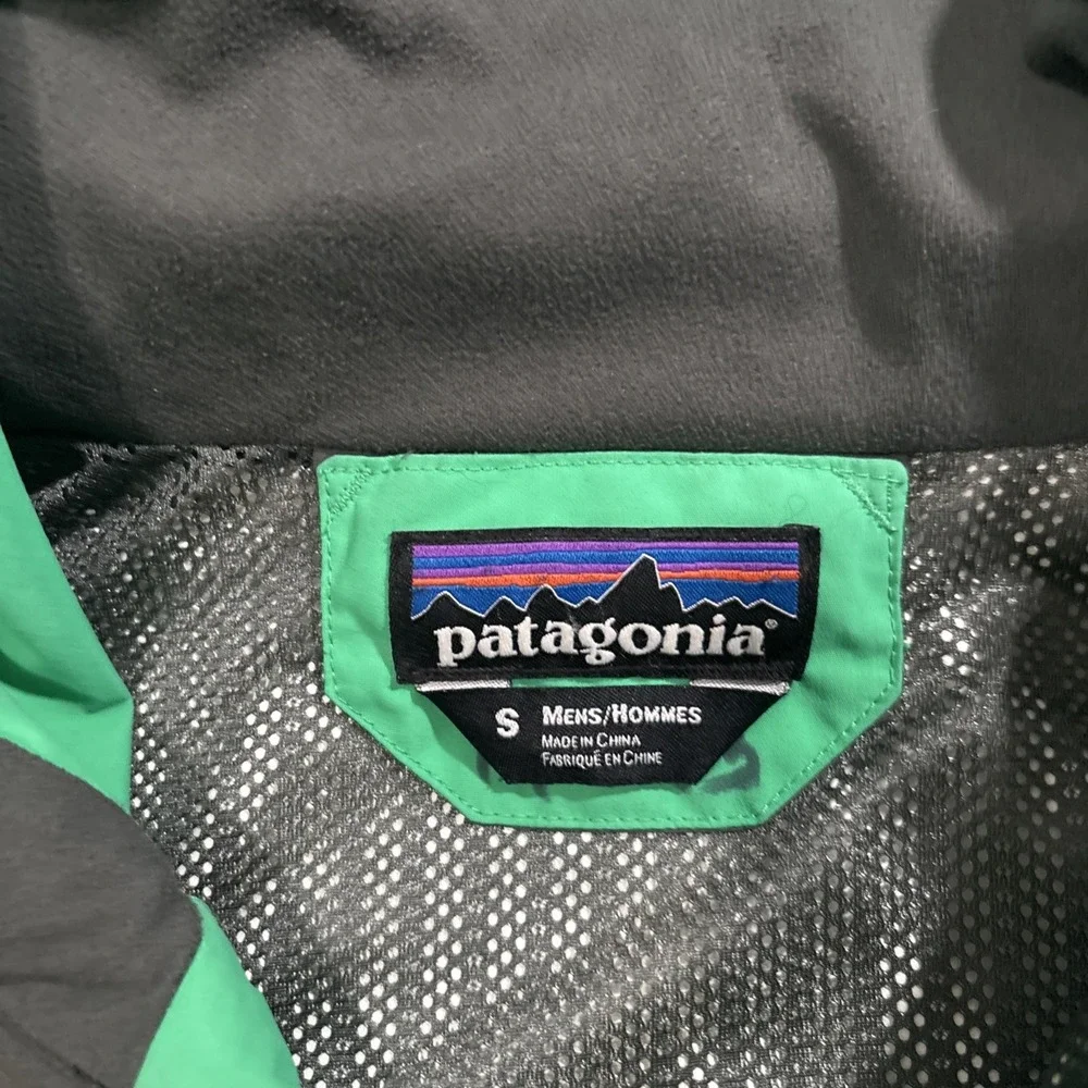 Patagonia Mens Jacket Front Country Small Green Gore Tex Rare - Picture 4 of 9